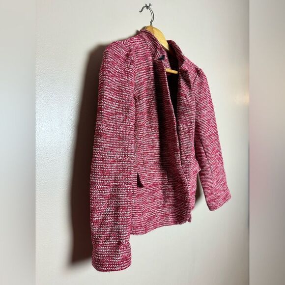 SALE! Red Talbots Short Knit Blazer Size 6 EUC - Picture 3 of 6